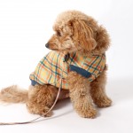 Frank Barker by Splosh Velvet Lined Orange Plaid Dog Coat | Three Sizes